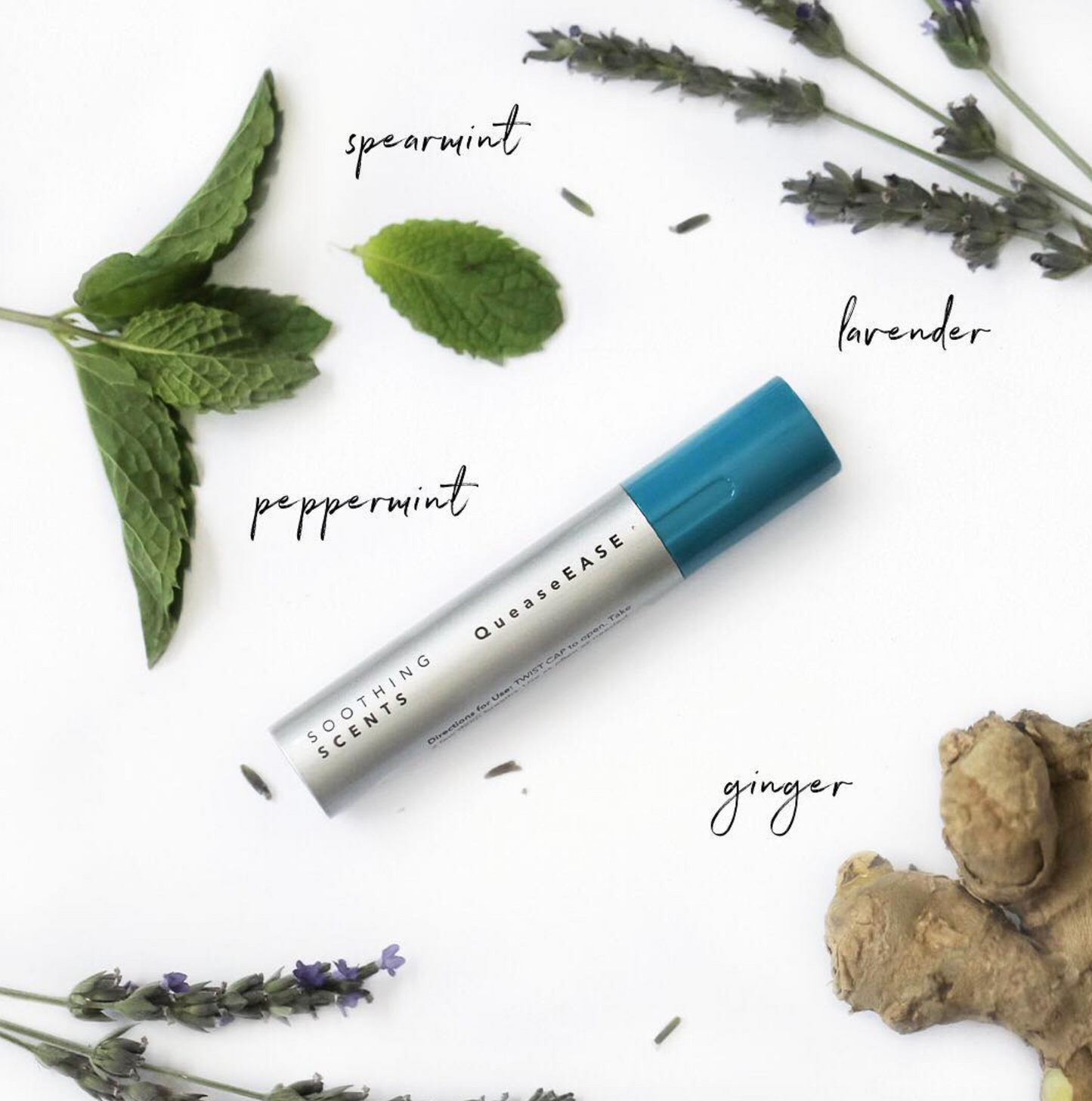 QueaseEASE aromatic inhaler to calm queasiness